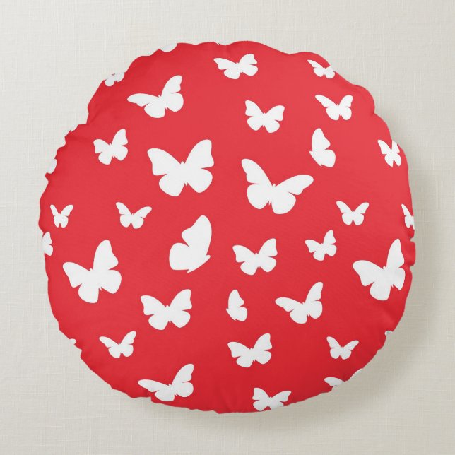 Butterfly pattern 2 round cushion (Front)