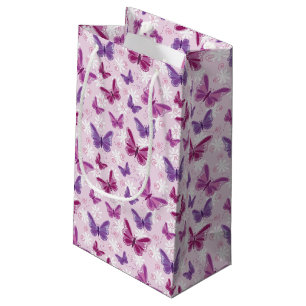butterfly pattern 2 small gift bag