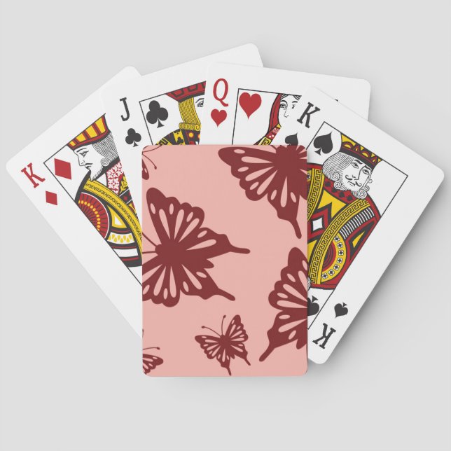 butterfly pattern 3 playing cards (Back)