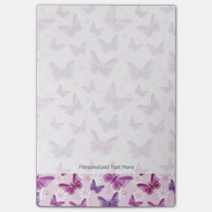 butterfly pattern 3 post-it notes