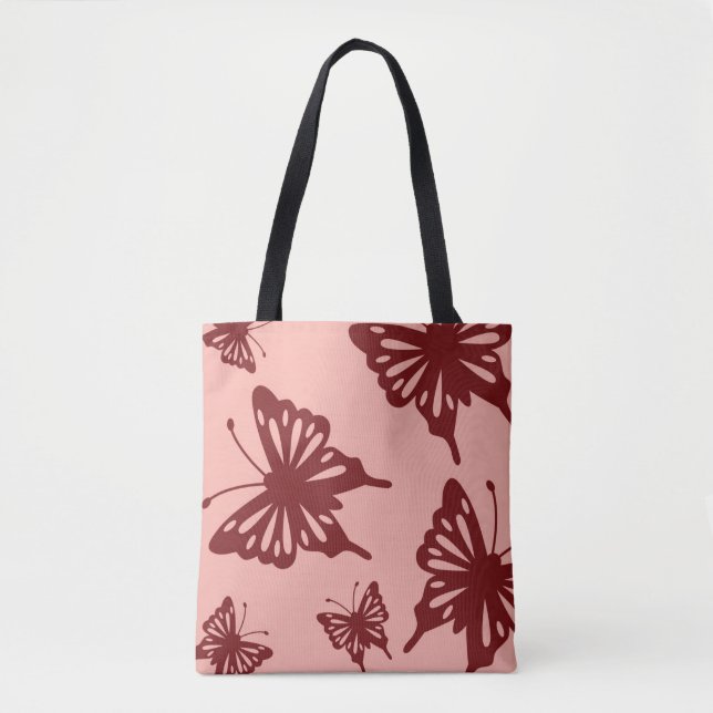 butterfly pattern 3 tote bag (Front)