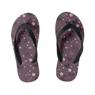 Butterfly Pattern 5 Kid's Flip Flops