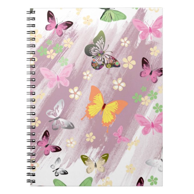 Butterfly Pattern 7 Notebook (Front)