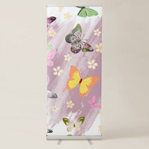 Butterfly Pattern 7 Retractable Banner