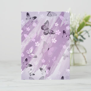 Butterfly Pattern 8 Thank You Card