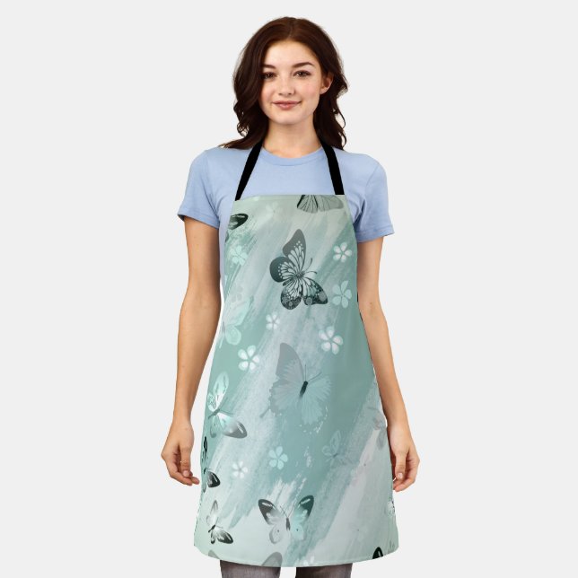 Butterfly Pattern 9 Apron (Worn)