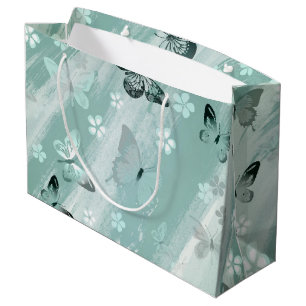 Butterfly Pattern 9 Large Gift Bag