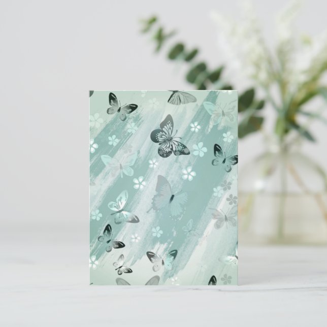Butterfly Pattern 9 Postcard (Standing Front)