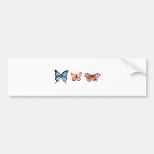 Butterfly Pattern Bumper Sticker