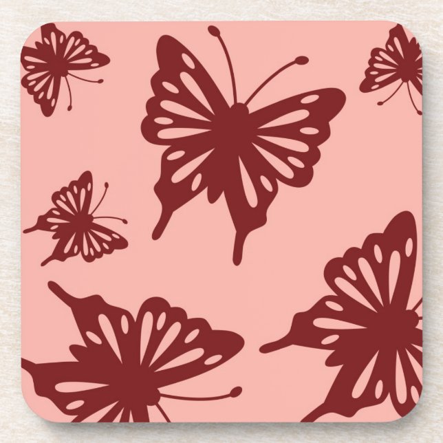 butterfly pattern coaster (Front)