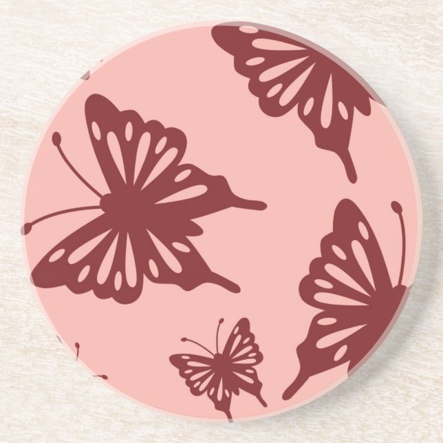 butterfly pattern coaster (Front)