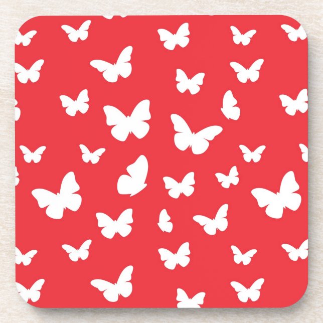 Butterfly pattern coaster (Front)
