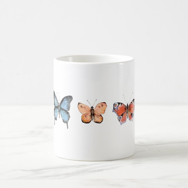Butterfly Pattern Coffee Mug (Center)