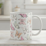 Butterfly Pattern Coffee Mug<br><div class="desc">Cute Butterfly Pattern in soft colours.</div>