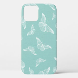 Butterfly pattern digital paper iPhone 12 case