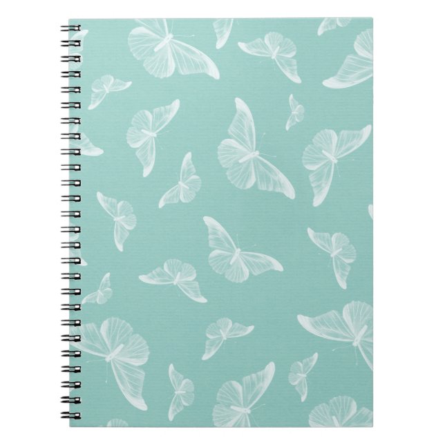 Butterfly pattern digital paper notebook (Front)