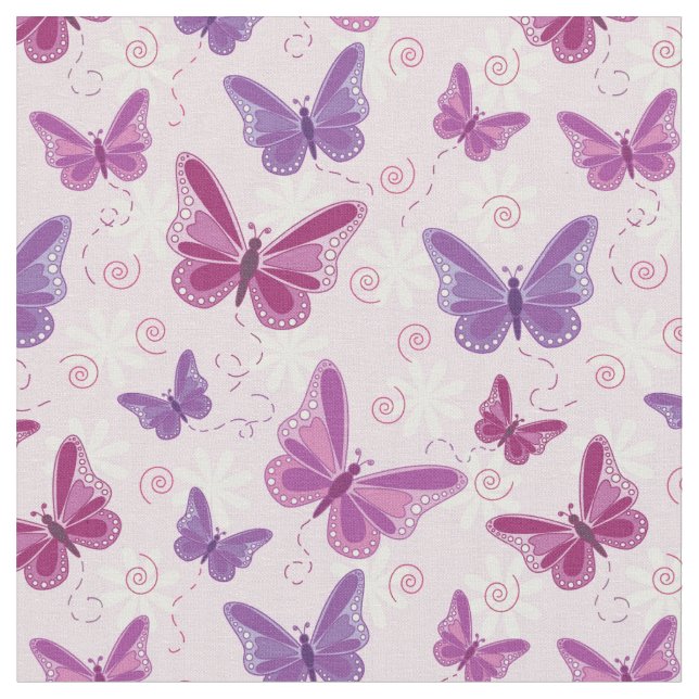 butterfly pattern fabric (Close Up)