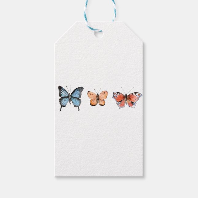 Butterfly Pattern Gift Tags (Front)