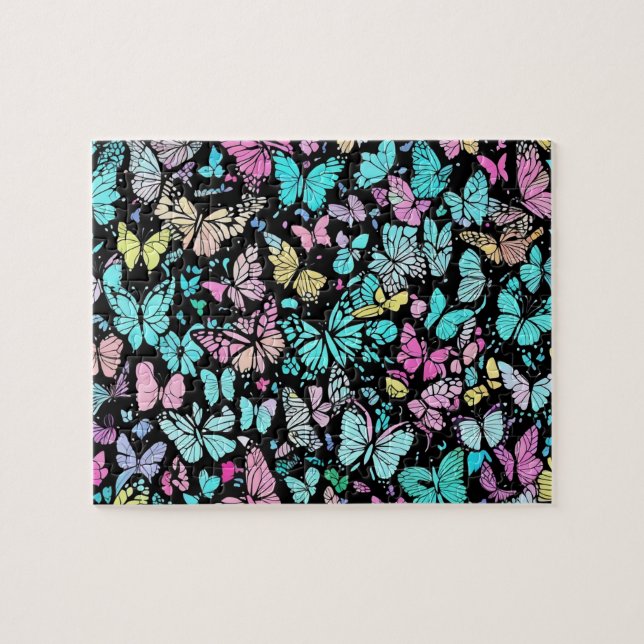Butterfly Pattern Jigsaw Puzzle (Horizontal)