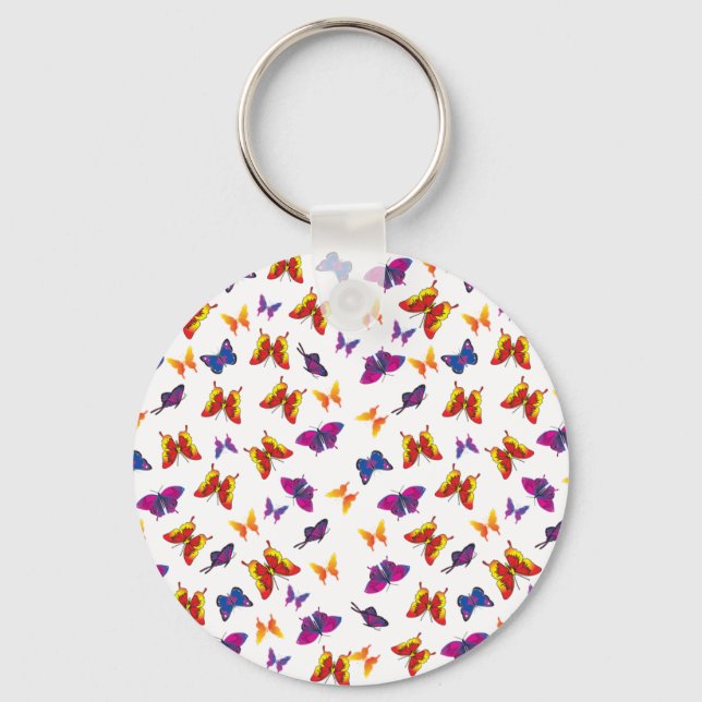 Butterfly Pattern Key Ring (Front)