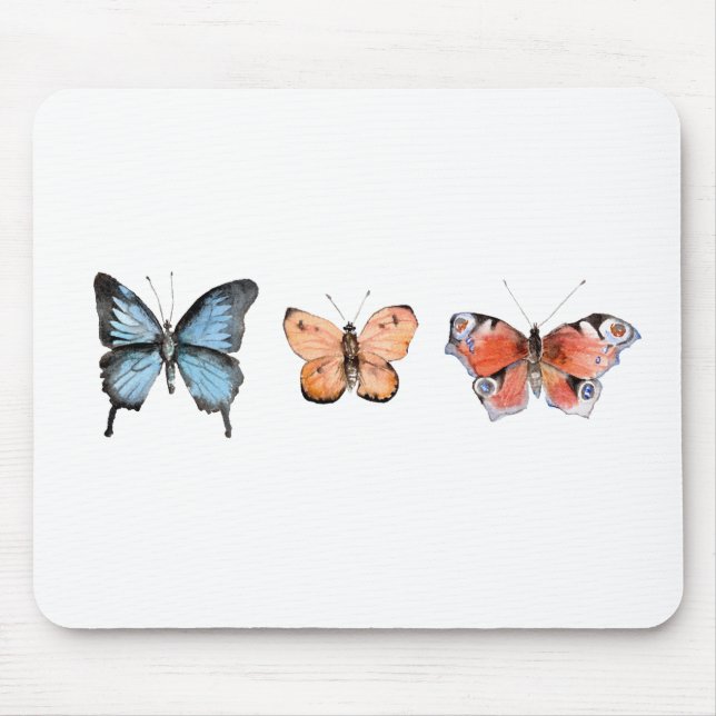 Butterfly Pattern Mouse Mat (Front)