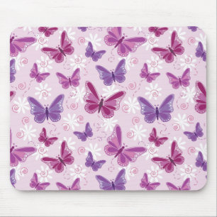 butterfly pattern mouse mat