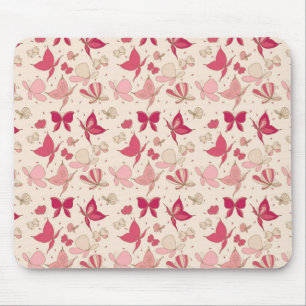 butterfly pattern mouse mat
