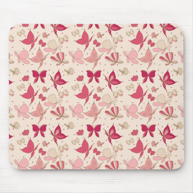 butterfly pattern mouse mat (Front)