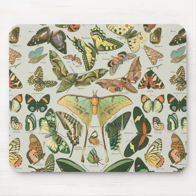 Butterfly pattern mouse mat (Front)