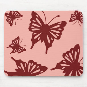 butterfly pattern mouse mat