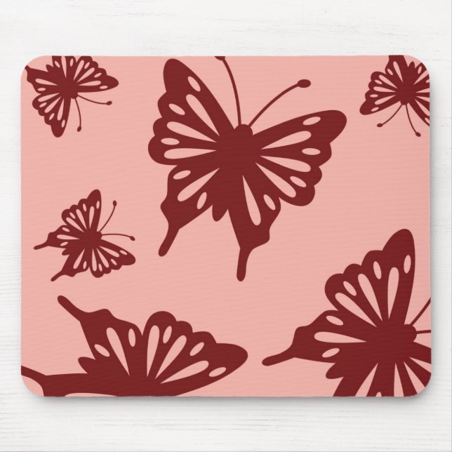 butterfly pattern mouse mat (Front)
