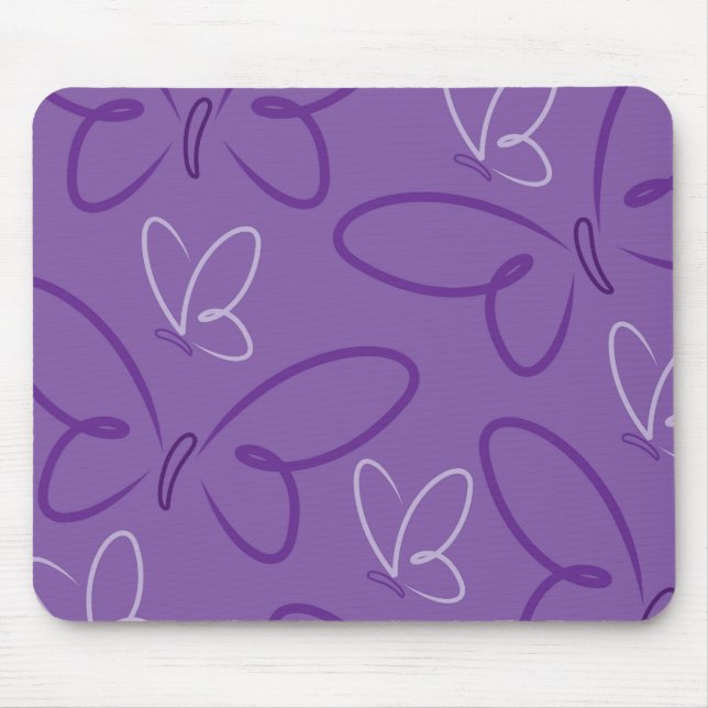 Butterfly pattern mouse mat (Front)