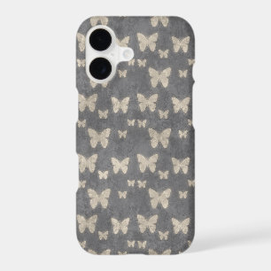 Butterfly Pattern, Pattern Of Butterflies, Grey