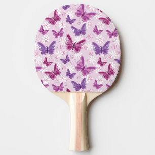 butterfly pattern ping pong paddle