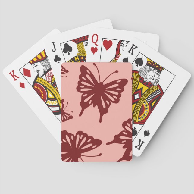 butterfly pattern playing cards (Back)