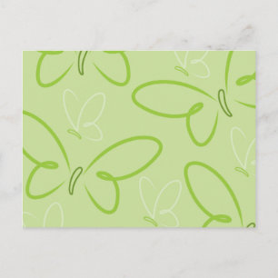Butterfly pattern postcard