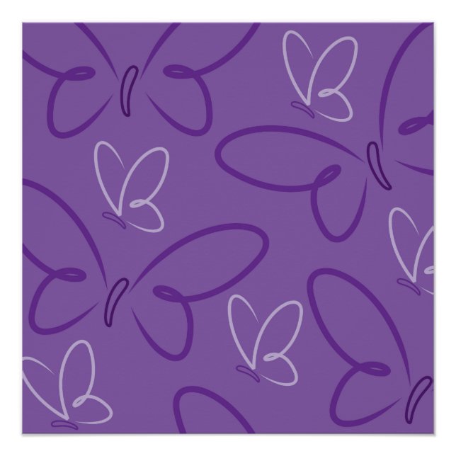 Butterfly pattern poster (Front)