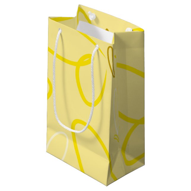 Butterfly pattern small gift bag (Front Angled)