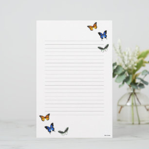 Butterfly Pattern Stationary Stationery