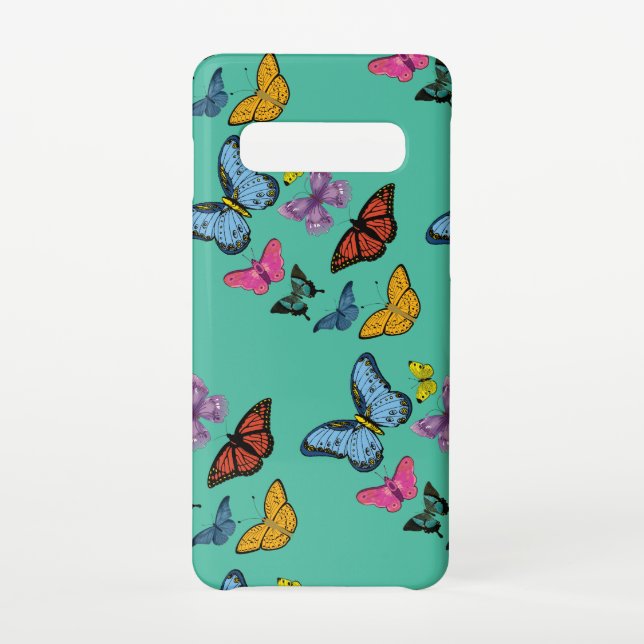 Butterfly pattern texture samsung galaxy case (Back)