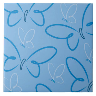 Butterfly pattern tile