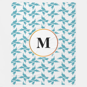 butterfly patterned fleece blanket