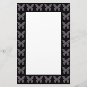 Butterfly Patterns Butterflies In Black And White Stationery