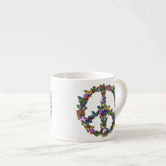 Butterfly Peace Symbol Espresso Cup