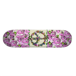 Butterfly Peace Symbol Skateboard