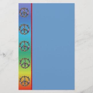 Butterfly Peace Symbol Stationery