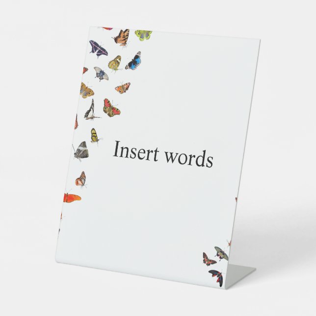Butterfly Pedestal Sign (Front)