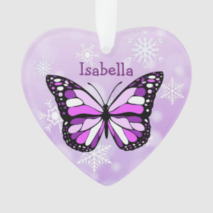 Butterfly Personal Message Christmas Keepsake Ornament