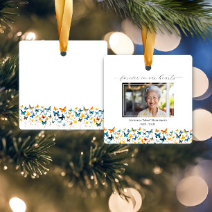 Butterfly Personalised Square Ornament