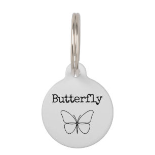Butterfly Pet Tag